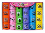 Sprężynki z motywem buźki o średnicy 3cm 24szt